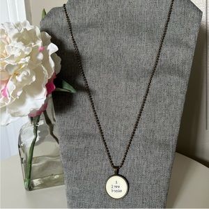 I Love Books Necklace